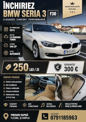 Închirieri auto Timișoara  Rent a car BMW 