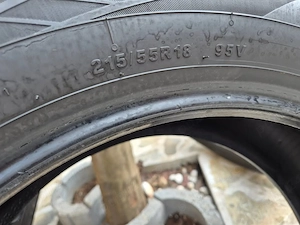 Vand set de 3 anvelope  215/55/18  ca noi rulaj max de 3500 Km ,pret 750 Ron - imagine 2