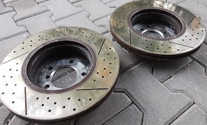 Discuri frana fata BMW ventilate perforate, BMW M PERFORMANCE 34116786392 E90 E92, E82, 135i 335i - imagine 4