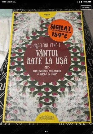 Vântul bate la ușa - Madeleine L'Engle - Ed. Arthur