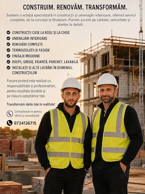 Constructii si renovări complete
