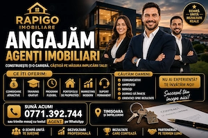 Angajam agent Imobiliar   Timisoara
