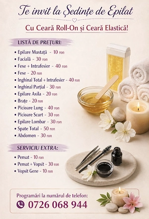  Exclusiv pentru doamne și domnișoare.Epilat, masaj, micropigmentare. 