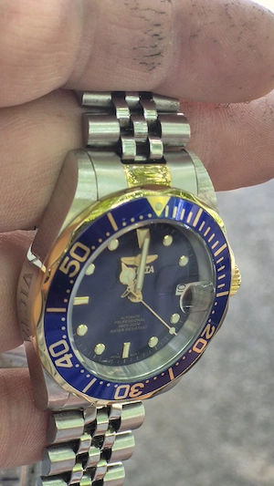 Invicta,Calendar automatic 24 rubine