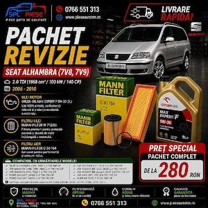 Pachet Revizie Seat Alhambra 2.0 TDI 140 CP (2005-2010)