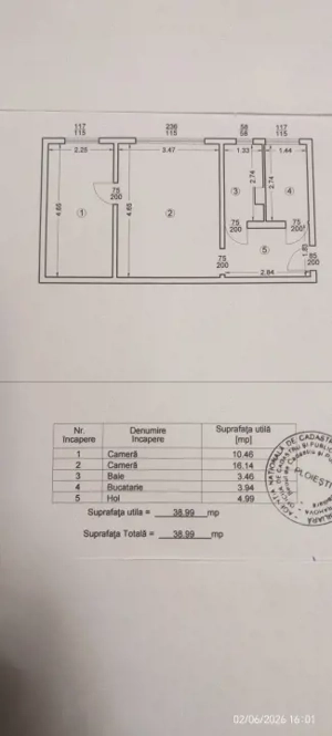 Apartament 2 camere, 38.99 mp, parter, zona Malu Rosu - imagine 9
