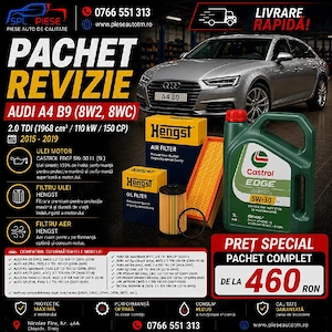 Pachet Revizie Audi A4 B9 2.0 TDI 150 CP (2015-2019)
