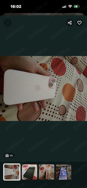 Vand iphone 15 roz 128g