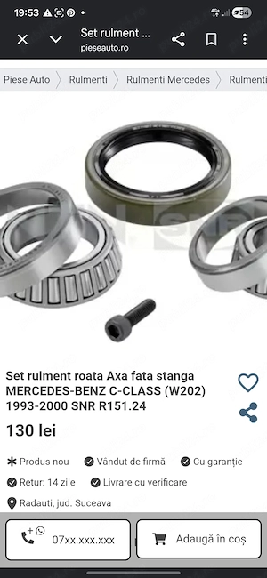 Piese auto Mercedes W202