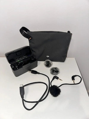 DJI Mic Mini Dual 2 TX + 1 RX cu Carcasa Incarcare 