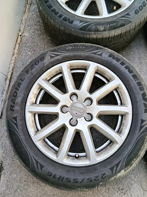 Jante audi, vw 5x112 16, anvelope 225 55 16, iarna si vara - imagine 6