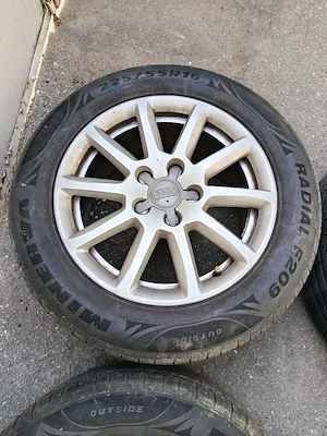 Jante audi, vw 5x112 16, anvelope 225 55 16, iarna si vara - imagine 9