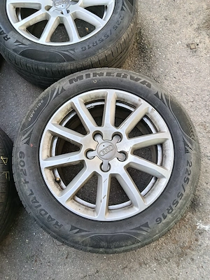 Jante audi, vw 5x112 16, anvelope 225 55 16, iarna si vara - imagine 7