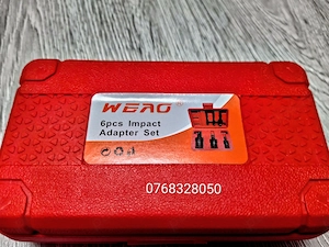 Set adaptoare impact 1/4", 3/8", 1/2" din oțel CR-MO – 6 piese - imagine 8