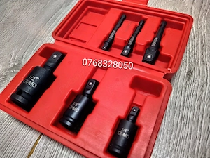 Set adaptoare impact 1/4", 3/8", 1/2" din oțel CR-MO – 6 piese - imagine 7