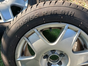 Set Anvelope vara Riken 205/55 R16 91H+ Genti Volkswagen Originale- Folosite ~ 2000km/4buc - imagine 2
