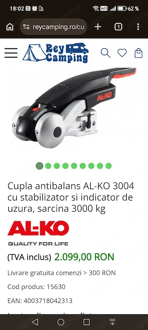 Cupla antibalans originala alko
