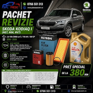 Pachet Revizie pentru Skoda Kodiaq I 2.0 TDI 150 CP (2016–2026)