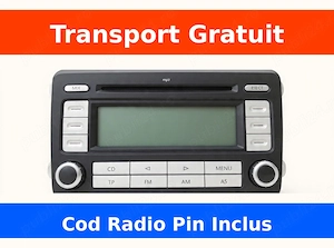 Radio Original VW RCD 300 MP3   Grundig Portugalia   Cod deblocare INCLUS   Transport gratuit