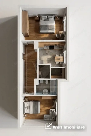 Apartament 2 cam decomandate - strada Dunarii(Exclusivitate) - imagine 7