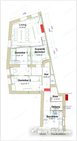 Apartament deosebit la casă - Ultracentral Cluj-Napoca - Zona Strada Ferdinand - imagine 3