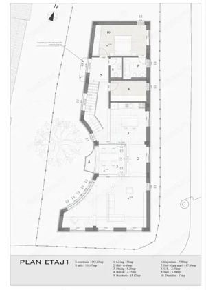 Apartament 195.32 mp, curte Privata 65.50 mp, Imobil Boutique-Centru Craiova - imagine 6