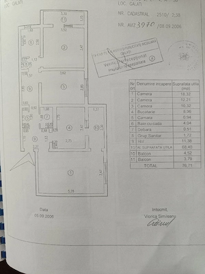 Apartament 3 camere M39C, 2 balcoane, 2 băi  - imagine 9