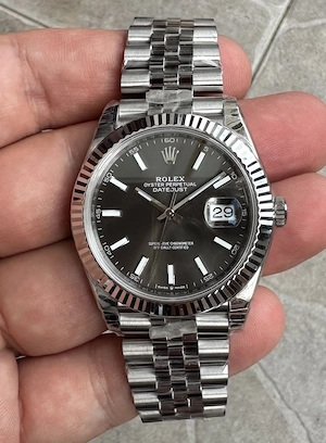 Rolex Datejust Gri 41mm Jubilee 904L VSF 3235 72 ore rezerva putere SUPECLONE 1:1