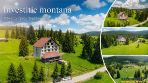 Complex montan 1.124 mp, Toplita Secu, investitie: turistica  retreat, cadru valoros