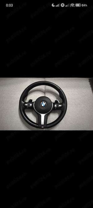 Volan original M cu padele Bmw F30 F31 F32 F34  - imagine 2