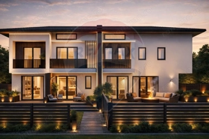 Casă / Vilă noua, arhitectura moderna, cu 4 camere de vânzare