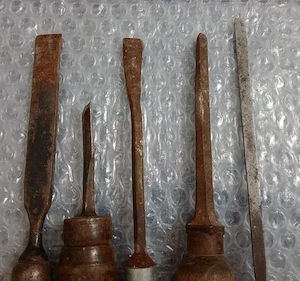 Set 5 dalti de tamplarie sau sculptura vechi