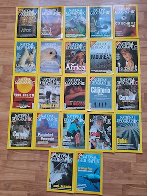 Lot 22 Reviste National Geographic România   Colecție Rară 2003 2007, Primele Ediții