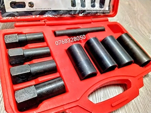 Set 9 piese chei pentru demontat antifurturi roți și piulițe deteriorate 1/2" – NOU - imagine 3