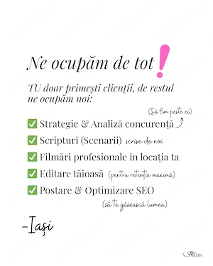 Creare Conținut Video Afaceri Iași - Pachet Complet 30 Clipuri   Lună - 3000 lei - imagine 2
