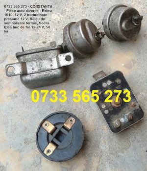 CONSTANTA, 0733 565 273 - Vand negociabil Piese auto diverse - Releu 1610, 12 V, 2 traductoare presi