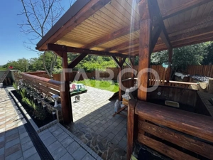Casa de vis la munte 7 camere 5 bai ciubar teren 558 mp Rasinari Sibiu - imagine 16