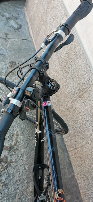 Bicicletă Fitness   Cursieră Ghidon Drept B-Twin    Stare Foarte Bună