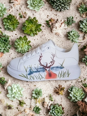 Sneakers   Shoes Pictati Graffiti Deer