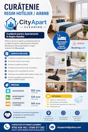 Servicii Curatenie Regim Hotelier