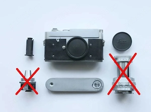 Leica MD + quickload film spool. Aparat pe film 35mm
