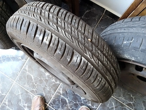 Set jante tabla cu cauciucuri de vara Fiat Punto, Doblo, etc. - imagine 3