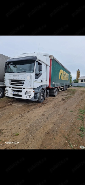  Iveco stralis 2007 + semiremorci basulabile și prelate