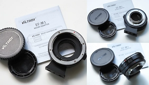 Adaptor Viltrox EF-micro4 3, speedbooster M2 si simplu M1 (de la montura Canon EF la micro 4 3)