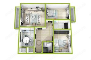Aradului. 3 Camere. 2 Bai. 2 Balcoane. Decomandat. - imagine 8