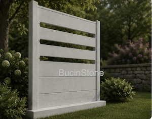 Gard din beton prefabricat 