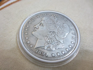  Moneda argint 1 MORGAN  DOLLAR CC (Carson City)1891 - colectie 
