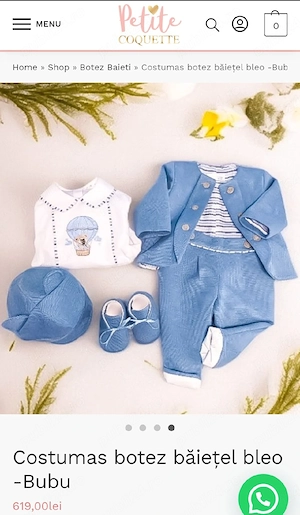 Vand costumas de botez  Petite Coquette