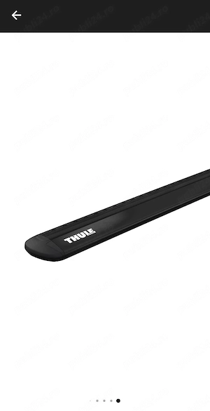 Bare traversale negre Thule WingBar EVO 118cm - 711220 + Set picioare Fixpoint Evo Thule - 710700