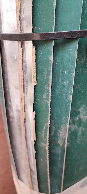 tabla oțelită galvanizata si vopsită pe o parte 118 cm x 400 cm , 5 foi